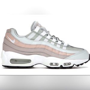 Nike Women’s Air Max 95 in Light Gray and Blush